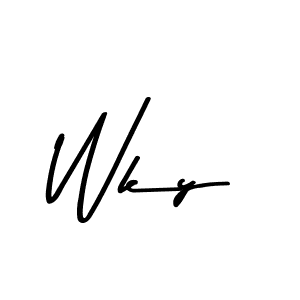 The best way (Asem Kandis PERSONAL USE) to make a short signature is to pick only two or three words in your name. The name Wky include a total of six letters. For converting this name. Wky signature style 9 images and pictures png