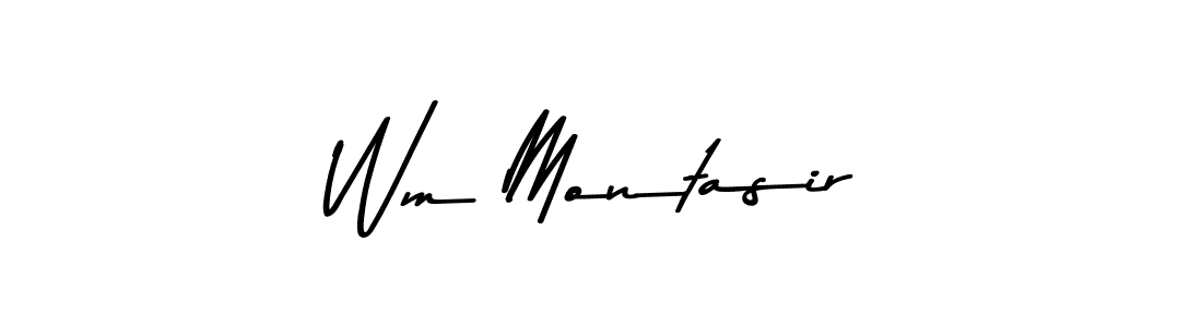 Use a signature maker to create a handwritten signature online. With this signature software, you can design (Asem Kandis PERSONAL USE) your own signature for name Wm Montasir. Wm Montasir signature style 9 images and pictures png