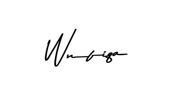 if you are searching for the best signature style for your name Wnfiqa. so please give up your signature search. here we have designed multiple signature styles  using Asem Kandis PERSONAL USE. Wnfiqa signature style 9 images and pictures png