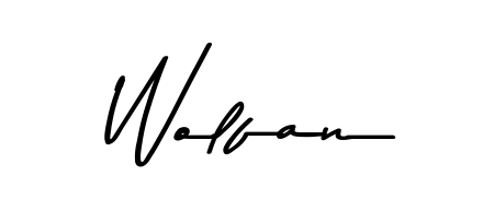 Try this chic Wolfan handwritten sign style. Using Asem Kandis PERSONAL USE font elements, it gives your name a sleek, memorable identity. Wolfan signature style 9 images and pictures png