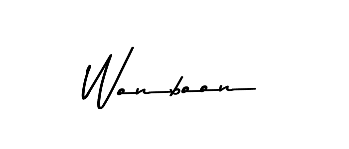 if you are searching for the best signature style for your name Wonboon. so please give up your signature search. here we have designed multiple signature styles  using Asem Kandis PERSONAL USE. Wonboon signature style 9 images and pictures png