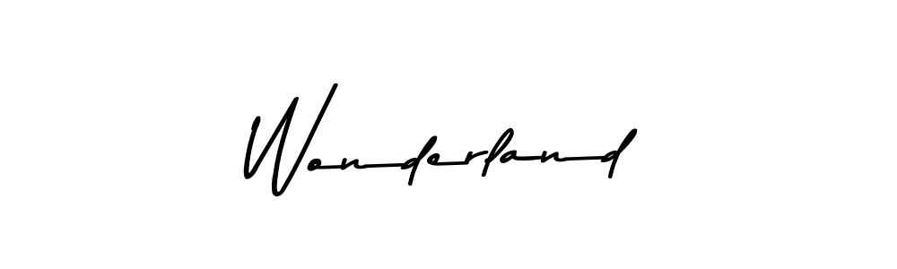 Design your own signature with our free online signature maker. With this signature software, you can create a handwritten (Asem Kandis PERSONAL USE) signature for name Wonderland. Wonderland signature style 9 images and pictures png
