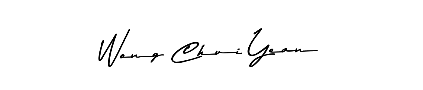 Design your own signature with our free online signature maker. With this signature software, you can create a handwritten (Asem Kandis PERSONAL USE) signature for name Wong Chui Yean. Wong Chui Yean signature style 9 images and pictures png