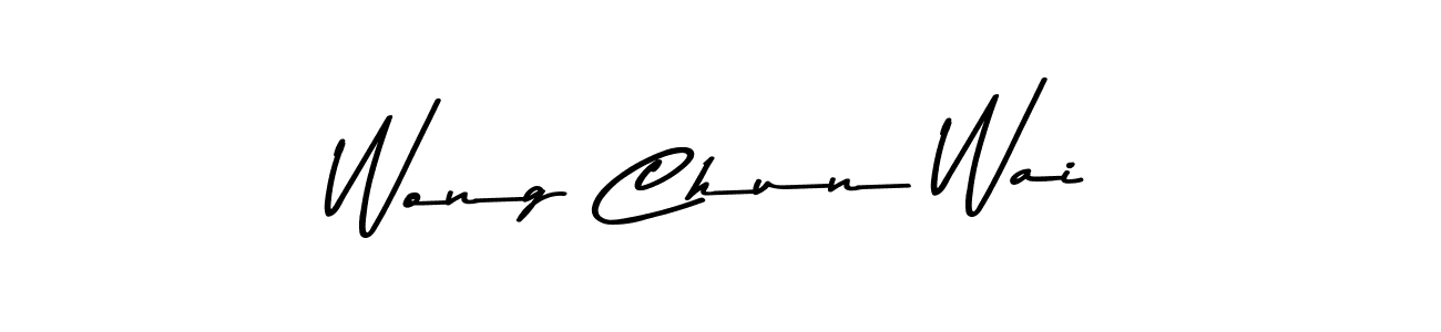 Create a beautiful signature design for name Wong Chun Wai. With this signature (Asem Kandis PERSONAL USE) fonts, you can make a handwritten signature for free. Wong Chun Wai signature style 9 images and pictures png