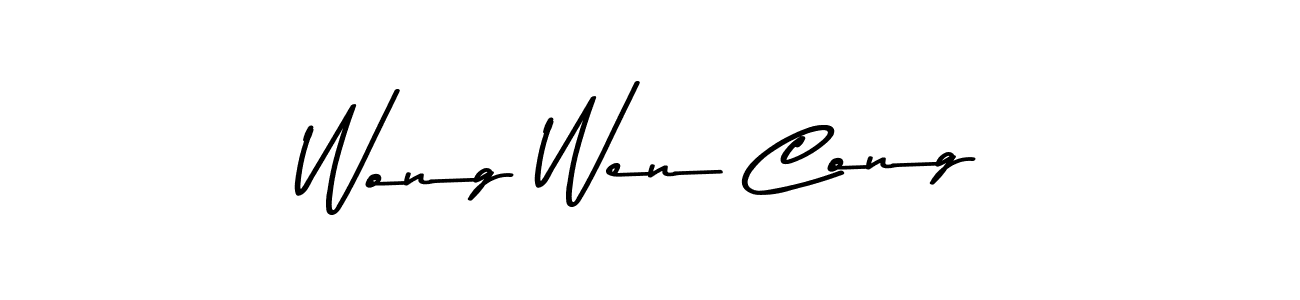 Wong Wen Cong stylish signature style. Best Handwritten Sign (Asem Kandis PERSONAL USE) for my name. Handwritten Signature Collection Ideas for my name Wong Wen Cong. Wong Wen Cong signature style 9 images and pictures png