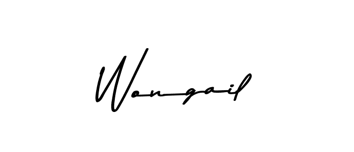 Also You can easily find your signature by using the search form. We will create Wongail name handwritten signature images for you free of cost using Asem Kandis PERSONAL USE sign style. Wongail signature style 9 images and pictures png