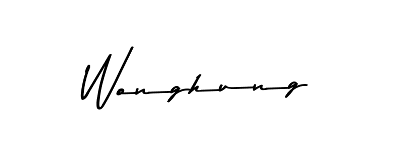 Also we have Wonghung name is the best signature style. Create professional handwritten signature collection using Asem Kandis PERSONAL USE autograph style. Wonghung signature style 9 images and pictures png