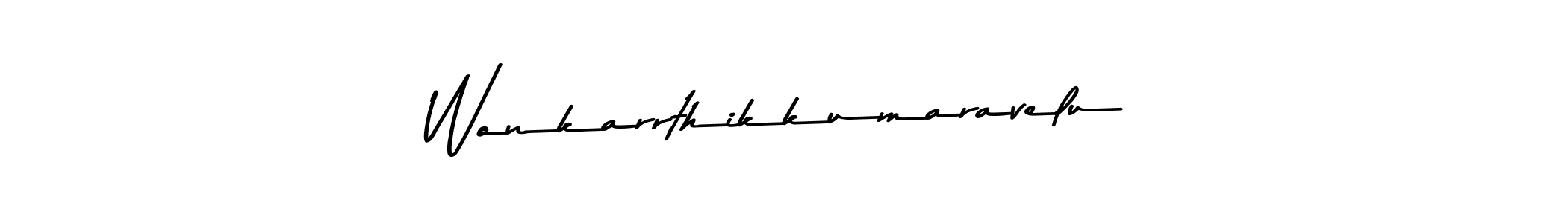 Design your own signature with our free online signature maker. With this signature software, you can create a handwritten (Asem Kandis PERSONAL USE) signature for name Wonkarrthikkumaravelu. Wonkarrthikkumaravelu signature style 9 images and pictures png