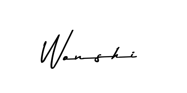 Make a beautiful signature design for name Wonshi. Use this online signature maker to create a handwritten signature for free. Wonshi signature style 9 images and pictures png
