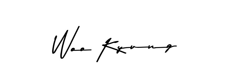 How to make Woo Kyung name signature. Use Asem Kandis PERSONAL USE style for creating short signs online. This is the latest handwritten sign. Woo Kyung signature style 9 images and pictures png