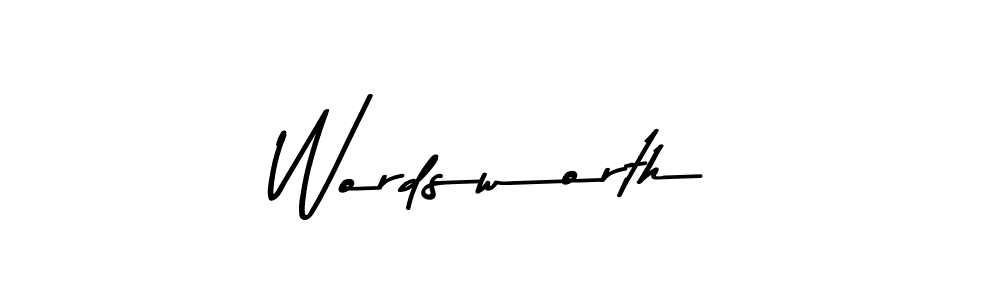 Use a signature maker to create a handwritten signature online. With this signature software, you can design (Asem Kandis PERSONAL USE) your own signature for name Wordsworth. Wordsworth signature style 9 images and pictures png