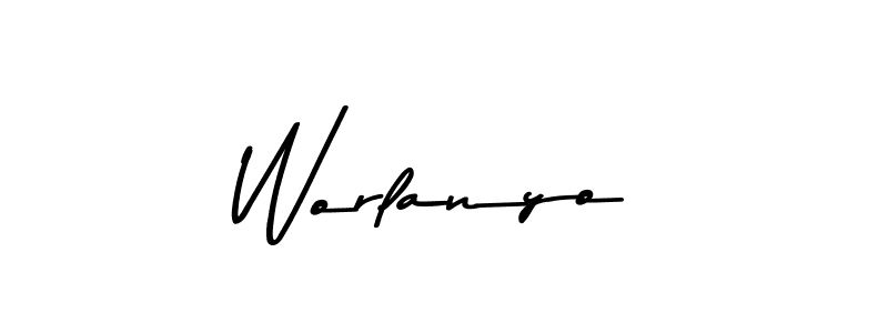 You should practise on your own different ways (Asem Kandis PERSONAL USE) to write your name (Worlanyo) in signature. don't let someone else do it for you. Worlanyo signature style 9 images and pictures png