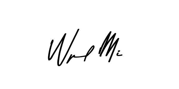 Use a signature maker to create a handwritten signature online. With this signature software, you can design (Asem Kandis PERSONAL USE) your own signature for name Wpl Mi. Wpl Mi signature style 9 images and pictures png