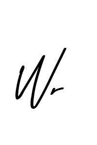 Make a beautiful signature design for name Wr. With this signature (Asem Kandis PERSONAL USE) style, you can create a handwritten signature for free. Wr signature style 9 images and pictures png