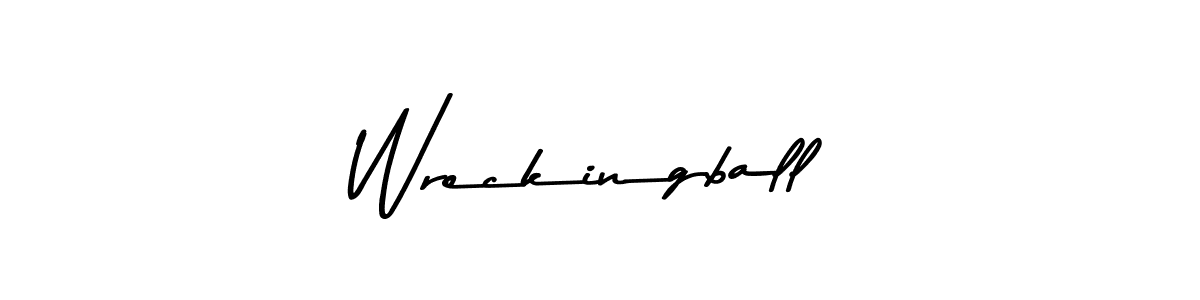 Use a signature maker to create a handwritten signature online. With this signature software, you can design (Asem Kandis PERSONAL USE) your own signature for name Wreckingball. Wreckingball signature style 9 images and pictures png