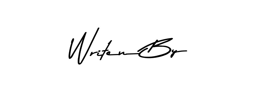 The best way (Asem Kandis PERSONAL USE) to make a short signature is to pick only two or three words in your name. The name Writen By include a total of six letters. For converting this name. Writen By signature style 9 images and pictures png