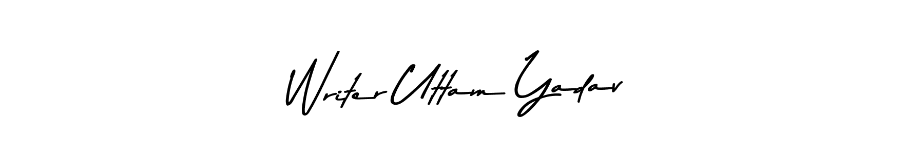 Writer Uttam Yadav stylish signature style. Best Handwritten Sign (Asem Kandis PERSONAL USE) for my name. Handwritten Signature Collection Ideas for my name Writer Uttam Yadav. Writer Uttam Yadav signature style 9 images and pictures png