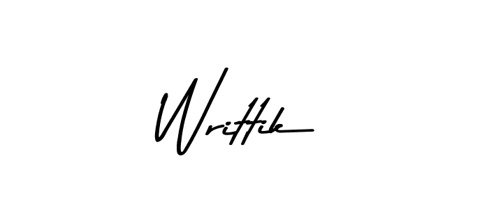 How to make Writtik name signature. Use Asem Kandis PERSONAL USE style for creating short signs online. This is the latest handwritten sign. Writtik signature style 9 images and pictures png