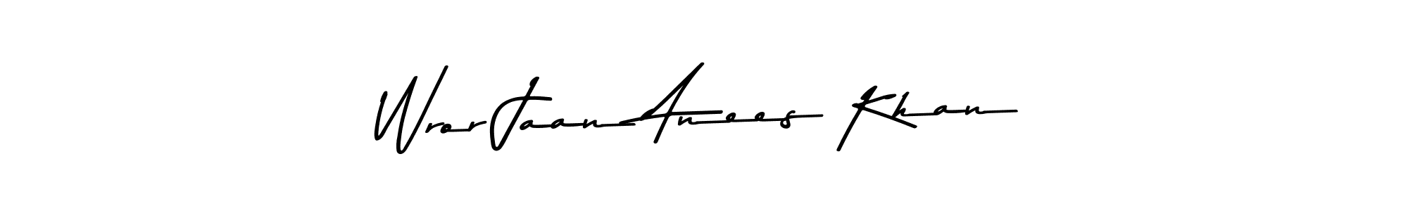 It looks lik you need a new signature style for name Wror Jaan Anees Khan. Design unique handwritten (Asem Kandis PERSONAL USE) signature with our free signature maker in just a few clicks. Wror Jaan Anees Khan signature style 9 images and pictures png