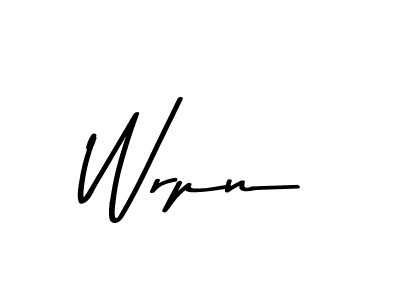 Create a beautiful signature design for name Wrpn. With this signature (Asem Kandis PERSONAL USE) fonts, you can make a handwritten signature for free. Wrpn signature style 9 images and pictures png