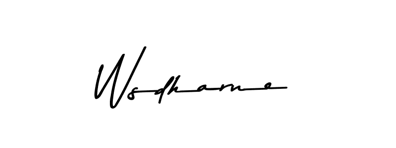 It looks lik you need a new signature style for name Wsdharne. Design unique handwritten (Asem Kandis PERSONAL USE) signature with our free signature maker in just a few clicks. Wsdharne signature style 9 images and pictures png