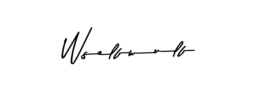 How to make Wselfwulf signature? Asem Kandis PERSONAL USE is a professional autograph style. Create handwritten signature for Wselfwulf name. Wselfwulf signature style 9 images and pictures png