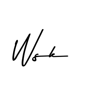 How to make Wsk signature? Asem Kandis PERSONAL USE is a professional autograph style. Create handwritten signature for Wsk name. Wsk signature style 9 images and pictures png