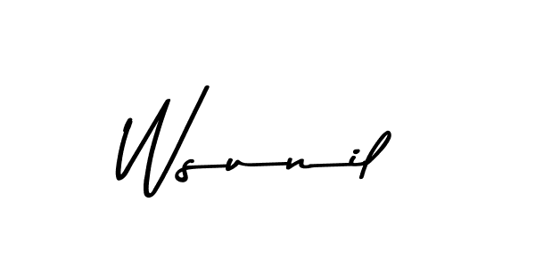 How to Draw Wsunil signature style? Asem Kandis PERSONAL USE is a latest design signature styles for name Wsunil. Wsunil signature style 9 images and pictures png