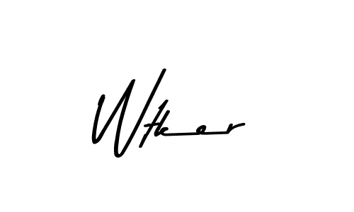 Also we have Wtker name is the best signature style. Create professional handwritten signature collection using Asem Kandis PERSONAL USE autograph style. Wtker signature style 9 images and pictures png