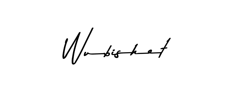 Use a signature maker to create a handwritten signature online. With this signature software, you can design (Asem Kandis PERSONAL USE) your own signature for name Wubishet. Wubishet signature style 9 images and pictures png