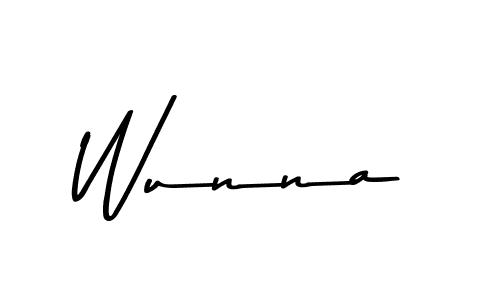 How to make Wunna signature? Asem Kandis PERSONAL USE is a professional autograph style. Create handwritten signature for Wunna name. Wunna signature style 9 images and pictures png