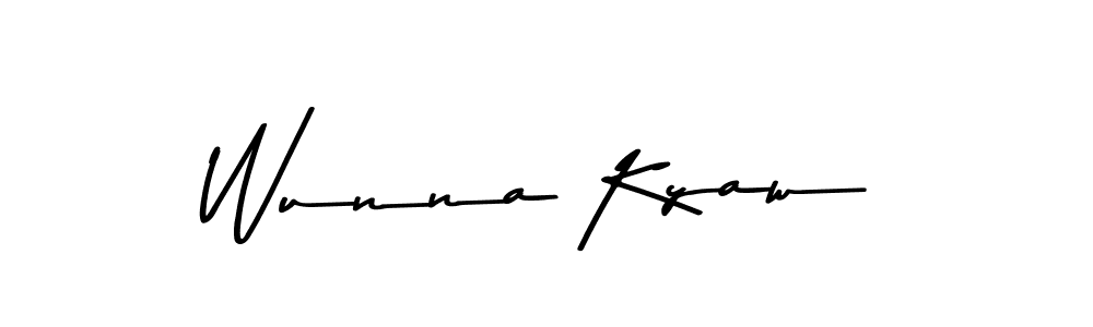 Similarly Asem Kandis PERSONAL USE is the best handwritten signature design. Signature creator online .You can use it as an online autograph creator for name Wunna Kyaw. Wunna Kyaw signature style 9 images and pictures png