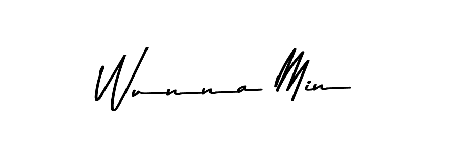 The best way (Asem Kandis PERSONAL USE) to make a short signature is to pick only two or three words in your name. The name Wunna Min include a total of six letters. For converting this name. Wunna Min signature style 9 images and pictures png
