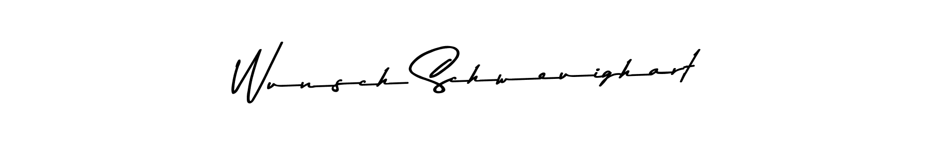 How to Draw Wunsch Schweuighart signature style? Asem Kandis PERSONAL USE is a latest design signature styles for name Wunsch Schweuighart. Wunsch Schweuighart signature style 9 images and pictures png