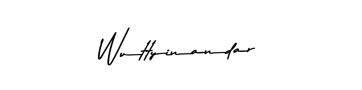 if you are searching for the best signature style for your name Wuttyinandar. so please give up your signature search. here we have designed multiple signature styles  using Asem Kandis PERSONAL USE. Wuttyinandar signature style 9 images and pictures png