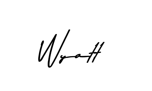 Make a beautiful signature design for name Wyatt. Use this online signature maker to create a handwritten signature for free. Wyatt signature style 9 images and pictures png