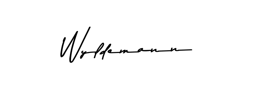 Design your own signature with our free online signature maker. With this signature software, you can create a handwritten (Asem Kandis PERSONAL USE) signature for name Wyldemann. Wyldemann signature style 9 images and pictures png