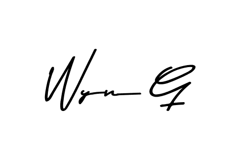 Also we have Wyn G name is the best signature style. Create professional handwritten signature collection using Asem Kandis PERSONAL USE autograph style. Wyn G signature style 9 images and pictures png