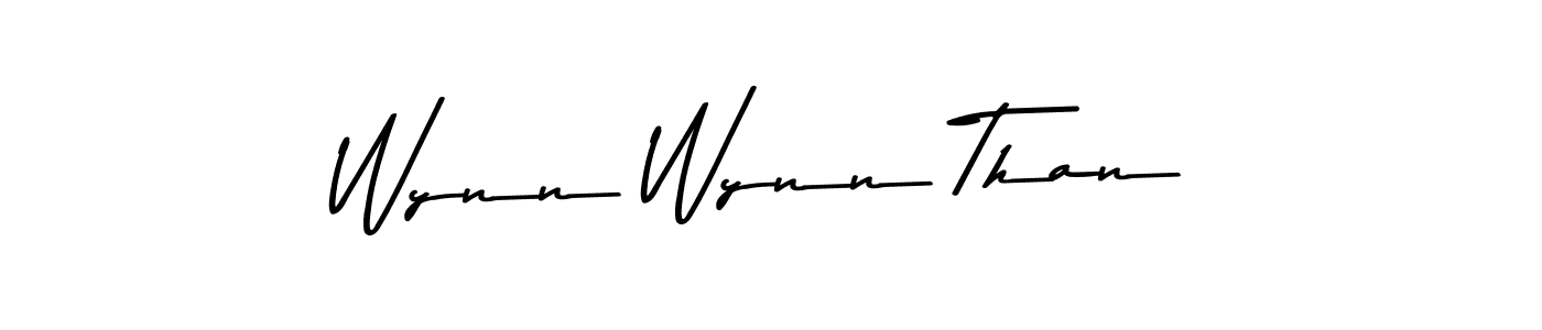 Design your own signature with our free online signature maker. With this signature software, you can create a handwritten (Asem Kandis PERSONAL USE) signature for name Wynn Wynn Than. Wynn Wynn Than signature style 9 images and pictures png