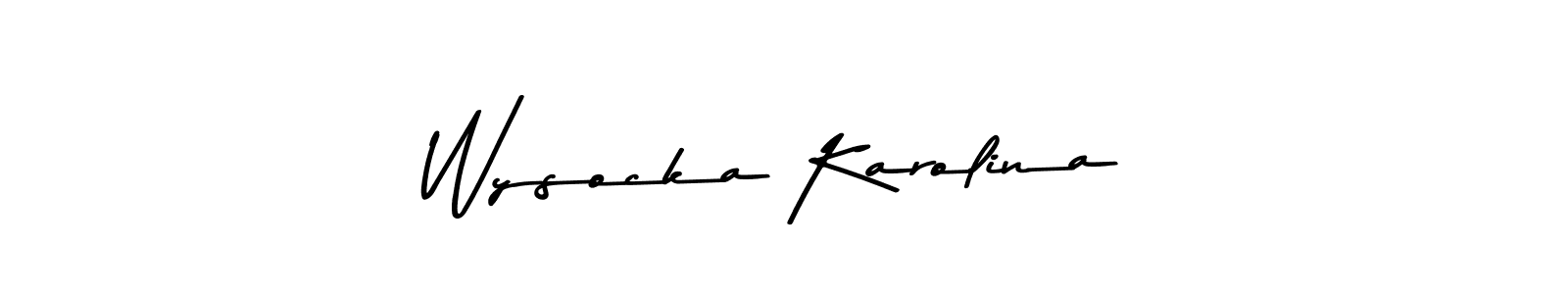 Also we have Wysocka Karolina name is the best signature style. Create professional handwritten signature collection using Asem Kandis PERSONAL USE autograph style. Wysocka Karolina signature style 9 images and pictures png