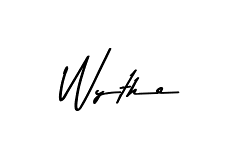 Create a beautiful signature design for name Wythe. With this signature (Asem Kandis PERSONAL USE) fonts, you can make a handwritten signature for free. Wythe signature style 9 images and pictures png