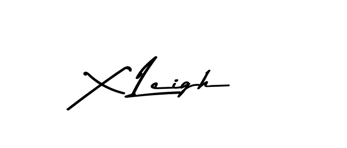 Similarly Asem Kandis PERSONAL USE is the best handwritten signature design. Signature creator online .You can use it as an online autograph creator for name X Leigh. X Leigh signature style 9 images and pictures png