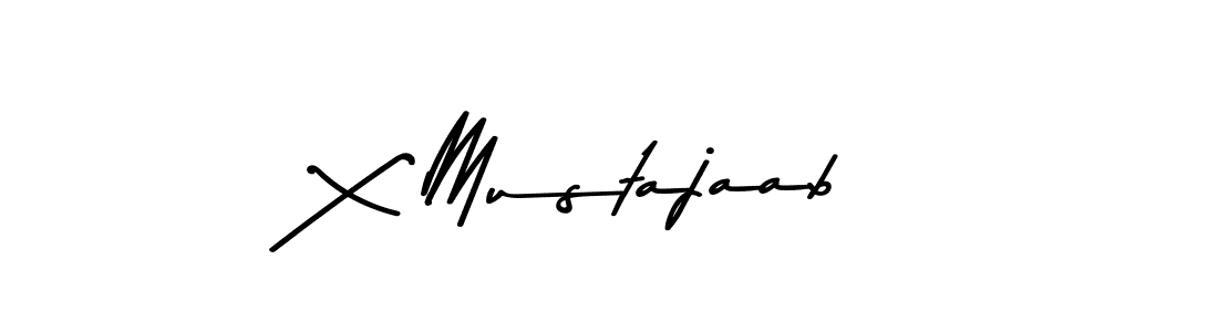 X Mustajaab stylish signature style. Best Handwritten Sign (Asem Kandis PERSONAL USE) for my name. Handwritten Signature Collection Ideas for my name X Mustajaab. X Mustajaab signature style 9 images and pictures png
