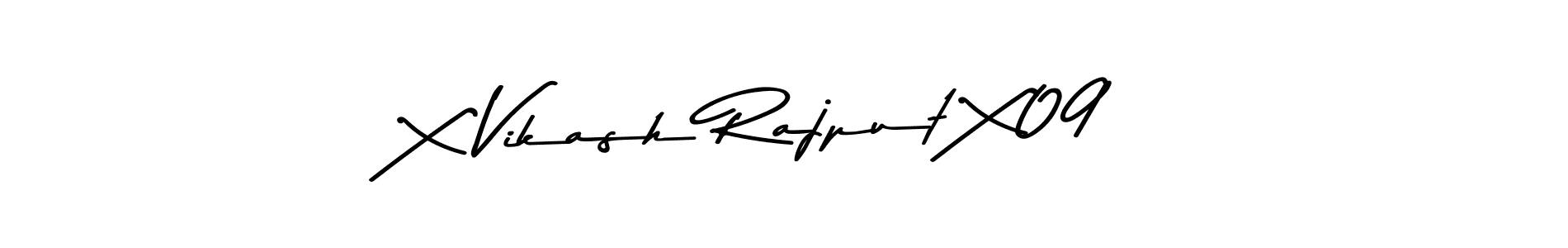 Design your own signature with our free online signature maker. With this signature software, you can create a handwritten (Asem Kandis PERSONAL USE) signature for name X Vikash Rajput X09. X Vikash Rajput X09 signature style 9 images and pictures png
