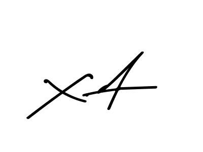 X. A stylish signature style. Best Handwritten Sign (Asem Kandis PERSONAL USE) for my name. Handwritten Signature Collection Ideas for my name X. A. X. A signature style 9 images and pictures png