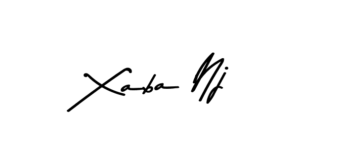 Design your own signature with our free online signature maker. With this signature software, you can create a handwritten (Asem Kandis PERSONAL USE) signature for name Xaba Nj. Xaba Nj signature style 9 images and pictures png