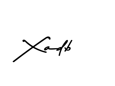 Make a beautiful signature design for name Xadb. Use this online signature maker to create a handwritten signature for free. Xadb signature style 9 images and pictures png