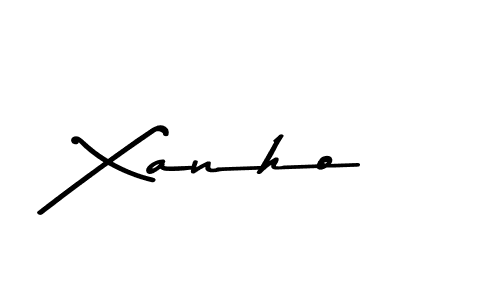 Use a signature maker to create a handwritten signature online. With this signature software, you can design (Asem Kandis PERSONAL USE) your own signature for name Xanho. Xanho signature style 9 images and pictures png