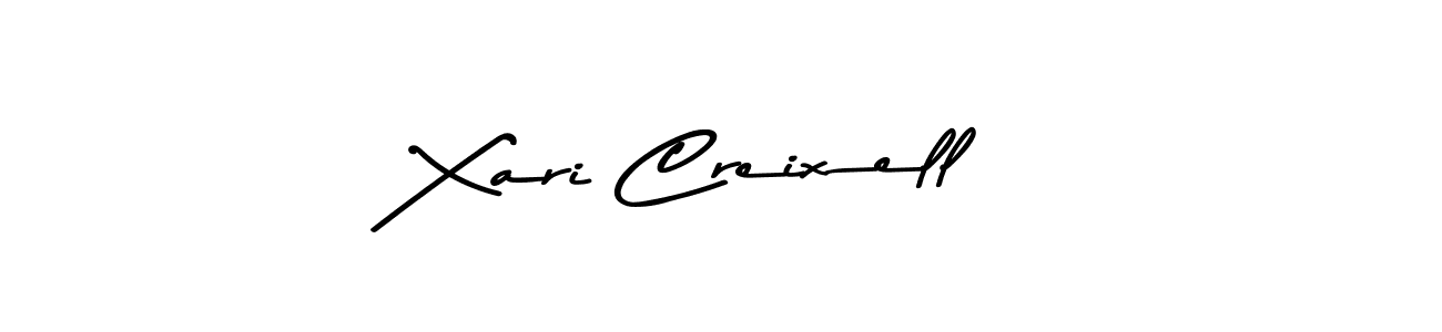 Make a beautiful signature design for name Xari Creixell. With this signature (Asem Kandis PERSONAL USE) style, you can create a handwritten signature for free. Xari Creixell signature style 9 images and pictures png