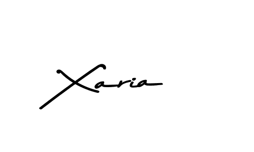 Create a beautiful signature design for name Xaria. With this signature (Asem Kandis PERSONAL USE) fonts, you can make a handwritten signature for free. Xaria signature style 9 images and pictures png